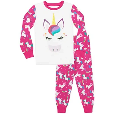 Afbeelding van Harry Bear Meisjespyjama, regenboog, glitter, eenhoor, Meerkleurig, 116 cm