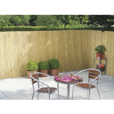 Afbeelding van Intergard Bamboematten tuinscherm gespleten budget 1x5m