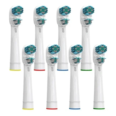 Afbeelding van reservekoppen voor elektrische tandenborstels, compatibel met Braun Oralb Dual Clean, 8 stuks