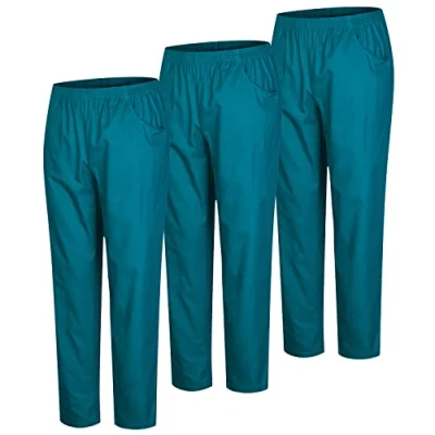 Afbeelding van MISEMIYA Set van 3 Uniformen Medische Scrub Broek Unisex Ziekenhuis Uniform Ref.8312, Groen 3b 21, XS