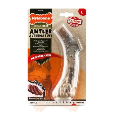 Afbeelding van Nylabone Dura Chew Nylon Gewei Met Hertsmaak VANAF 23 KG