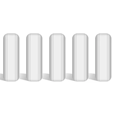 Afbeelding van stonylab 5 Pack PTFE Roerstaven Set, 20 mm Gecoat Roerstaafjes Roer Bar Set Magnetisch Witte Roermixer voor Roerders