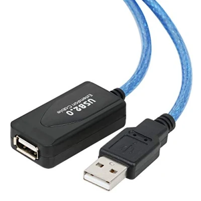 Afbeelding van TRIXES 10 m USB verlengkabel Active Repeater High Speed 2.0 compatibel en 1.1