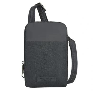 Afbeelding van Travelon Anti diefstal Metro Stadium Mini Crossbody Cross Body Tas, Grijs, 4.5 x 6 1