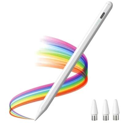 Afbeelding van Tabletpen compatibel met Apple iPad/Samsung/iPhone/Lenovo/Huawei tablets, touchscreen pen voor schermen magnetische dop, universele capacitieve iPad Pro/Mini/Air/Android