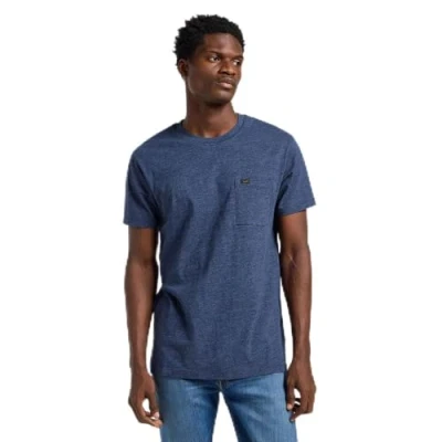 Afbeelding van Lee Short Sleeve Ultimate Pocket Tshirt basic, Heren, Maat: Large, Navy mele
