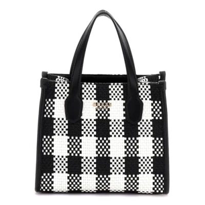 Afbeelding van Guess Silvana MINI TOTE Handtas, Dames, Maat: One Size, Mehrfarbig schwarz