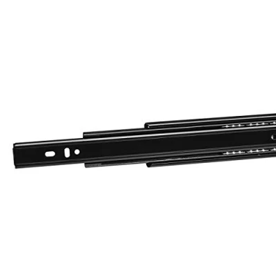 Afbeelding van 2 Paar (4 stuk) Volledig uitschuifbaar Ladegeleider KV3 45 H45 L400 NF Lengte 400 mm Draagkracht kg Zwart van SOTECH