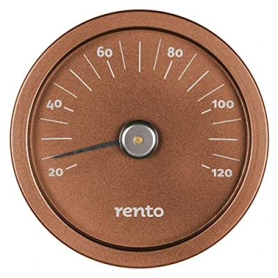 Afbeelding van Rento Aluminium Thermometer koper bruin