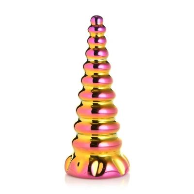 Afbeelding van XR Brands Twilight Regenboog Glazen Dildo