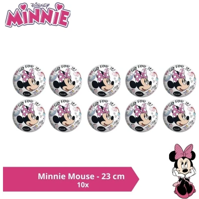 Afbeelding van Bal Voordeelverpakking Minnie Mouse 23 cm 10 stuks