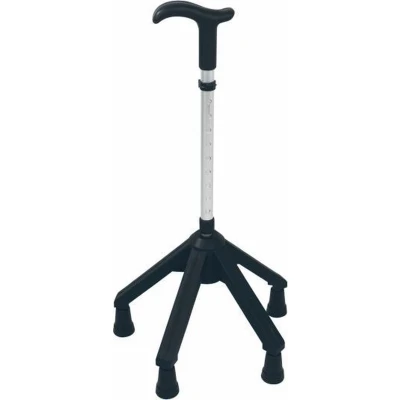 Afbeelding van Rebotec Vierpoot Wandelstok Zwart