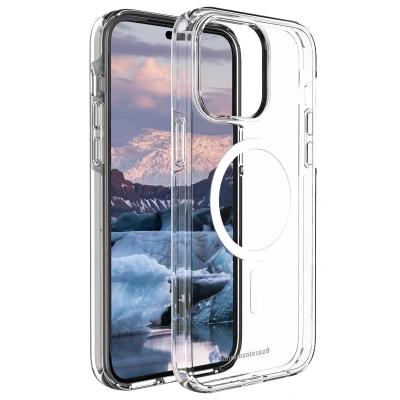 Afbeelding van Apple iPhone 14 Pro Max MagSafe Hoesje Gerecycled Kunststof dbramante1928 Hardcase/Backcover Transparant Telefoonhoesje Shockproof/