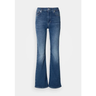 Afbeelding van Tommy Jeans Sylvia Flared Jeans, Dames, Maat: 26x28, Denim dark