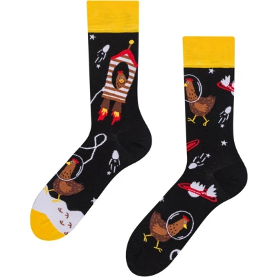 Afbeelding van Dedoles Sokken Regular Socks Chicken Astronaut Unisex Maat 39 42