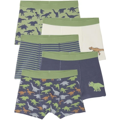 Afbeelding van Vertbaudet Set van 5 boxershorts voor jongens met dinosaurussen
