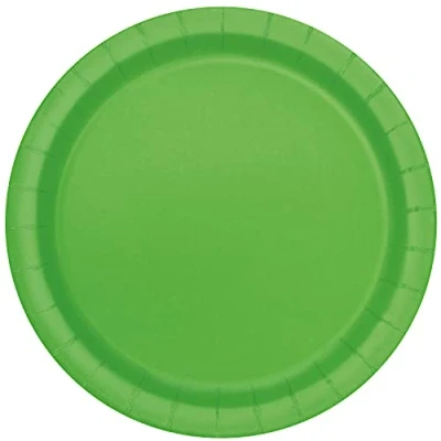 Afbeelding van Lime Groene Borden Rond 23cm 16st