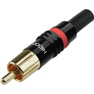 Afbeelding van Hicon RCA plug HI CM03 RED