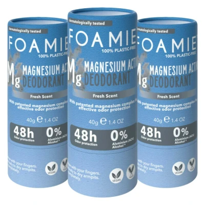 Afbeelding van 3x Foamie Deodorant Stick Refresh 40 gr