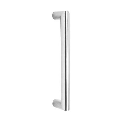 Afbeelding van Deurgreep recht 90 graden 630x80x30 geborsteld RVS