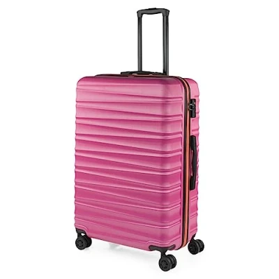 Afbeelding van JASLEN Grote Koffer Trolley Reiskoffer van JASLEN. Groot 4 Wielen Combinatieslot. ABS harde schaal, Fuchsia