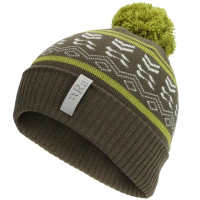 Afbeelding van Rab Khroma Bobble Beanie Army/Aspen Green maat One