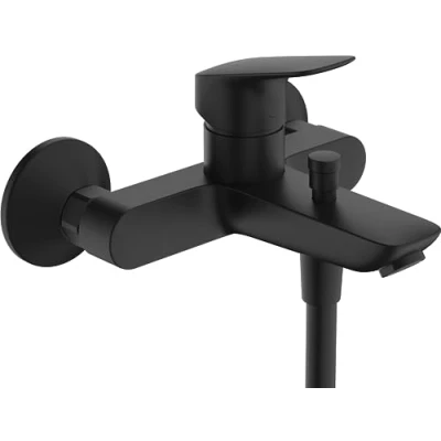Afbeelding van Hansgrohe hg bath mixer wall mounted logis matt black 71400670