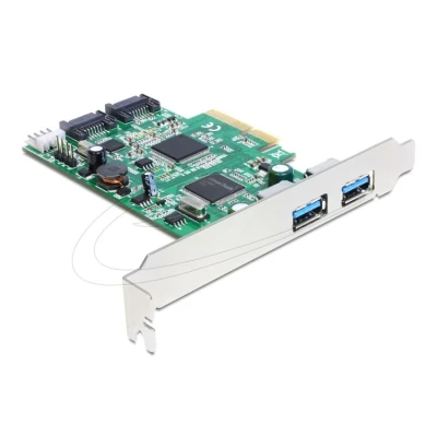 Afbeelding van Delock PCI Express Card &gt; 4 x external USB 3.0 Quad Channel