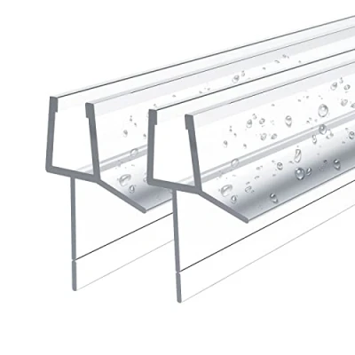 Afbeelding van EMKE Doucheafdichting, reserveafdichting, afdichtkeder voor 4 6 mm glasdikte, waterafstotend, 600 mm, douchedeurafdichting, douchecabine met afneembare afdichtingslip (hoogte 16 mm), 1 stuk