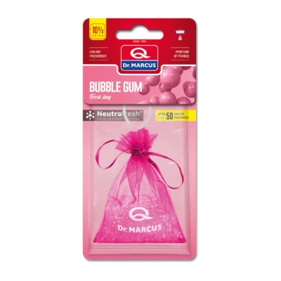 Afbeelding van Dr. Marcus Bubble Gum Fresh bag luchtverfrisser met neutrafresh technologie Geurhanger Tot 50 dagen geurverspreiding 20 Gram