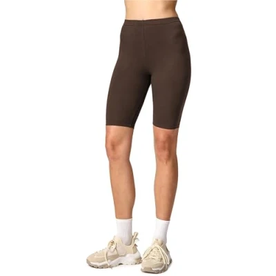 Afbeelding van Merry Style MS MS10 145 LE Dames Leggings Sport Vrijetijdsbroek Kort Viscose Sporbroek Yogabroek Bruin XXL