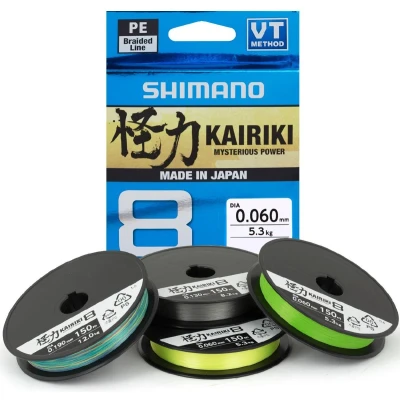 Afbeelding van Shimano Kairiki 8 150m Steel Gray 0.060mm/5.3kg Gevlochten lijn