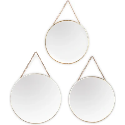 Afbeelding van MIRRORS AND MORE Sierspiegel Gloria Wandspiegel (set, 3 stuks)