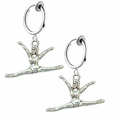 Afbeelding van Klem oorbellen Split turnen zilverkleur geen gaatje Charme Bijoux