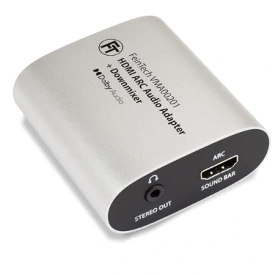 Afbeelding van FeinTech VMA00201 HDMI ARC Audio TV adapter met Dolby Digital Decoder converter voor hoofdtelefoon, stereo installatie volumeregeling, soundbar passthrough