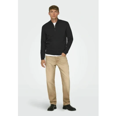 Afbeelding van Only &amp; Sons Onscooper Trui, Heren, Maat: Small, Black