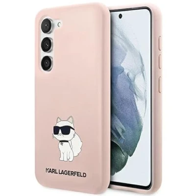 Afbeelding van Karl Lagerfeld KLHCS23SSNCHBCP S23 S911 hardcase koffer roze Siliconen Choupette