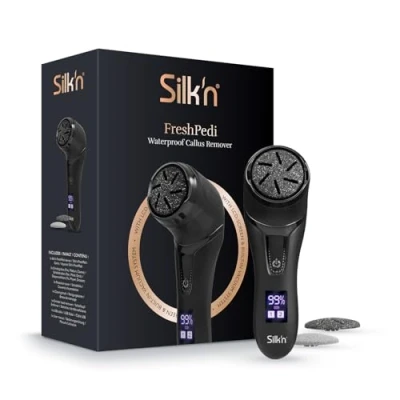 Afbeelding van Silk’n Pedicureset elektrisch Eeltverwijderaar FreshPedi met waterdichte functie Zwart