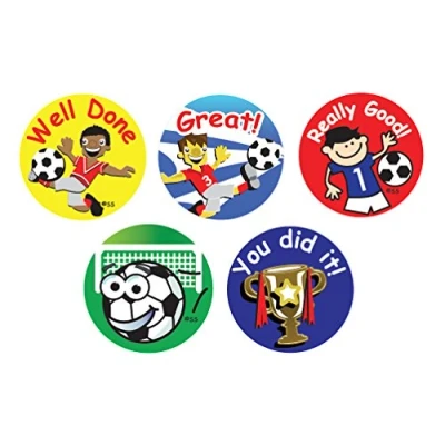 Afbeelding van Sticker Solutions Beloningsstickers, motief: Voetbal, (180 stuks), Engelse beloning