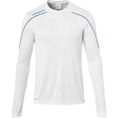 Afbeelding van Uhlsport Stream 22 Voetbalshirt Lange Mouw Heren Wit / Royal Maat: L