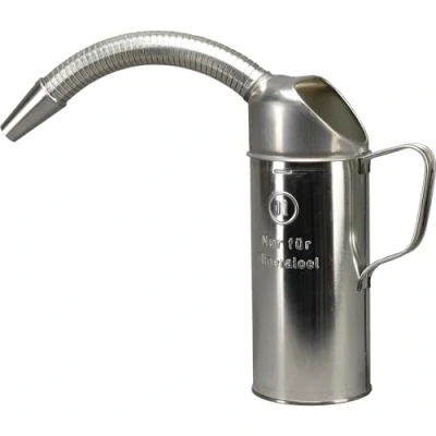 Afbeelding van PRESSOL 7642 maatbeker blik inclusief flexibele uitloop inhoud 1 liter, zilver