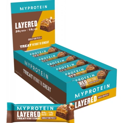 Afbeelding van Layered Bars (12x60g) Chocolate Peanut Pretzel