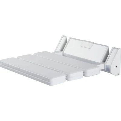 Afbeelding van Douchezitting Allibert USIS Muurbevestiging 35 cm Breed RVS Wit (Opklapbaar)