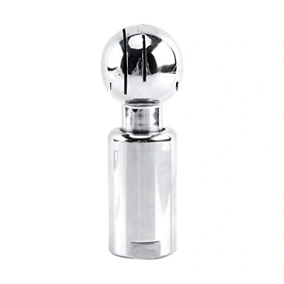 Afbeelding van sproeibol roestvrij staal, 1/2 inch BSP schroefdraad Vrouwelijk staal Sanitair Fix/Roterende Tankreinigingsbal (draaibaar)