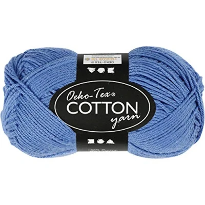Afbeelding van Creotime katoengaren blauw 170 meter