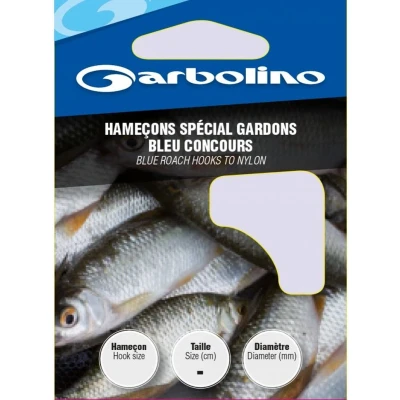 Afbeelding van Garbolino Onderlijn Speciaal Voorn Blauw Haak 30cm 10pcs Maat : 20 0.08mm