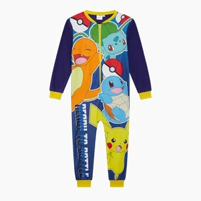 Afbeelding van Pokémon onesie voor jongens van 4 12 Jaar, Blauw, 9 10 jaar