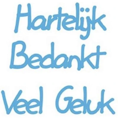 Afbeelding van Creatables stencil hartelijk bedankt #APR