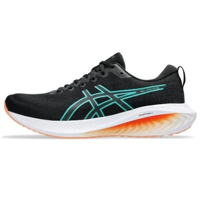 Afbeelding van Asics Gelexcite 10 Hardloopschoenen voor op de weg, Heren, Maat: 40, Black/wave teal Textiel/ synthetisch