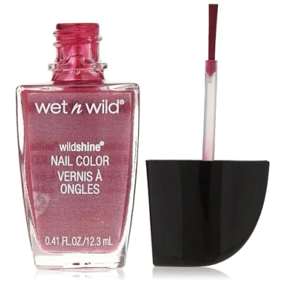 Afbeelding van Wet n Wild, Wild Shine Nail Color, Nagellak Zonder Formaldehyde, Tolueen en Ftalaten, Langhoudende Sneldrogende Formule, Grape Minds Think Alike
